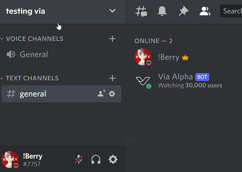 Voice Active Role with Via Bot